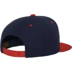 Classic snapbackpet in twee kleuren, navy / red — productfoto 51