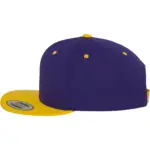 Classic snapbackpet in twee kleuren, purple / gold — productfoto 52