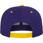 Classic snapbackpet in twee kleuren, purple / gold — productfoto 55