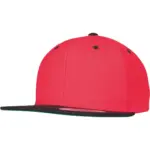 Classic snapbackpet in twee kleuren, red / black — productfoto 66