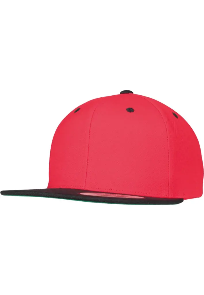 Classic snapbackpet in twee kleuren, red / black — productfoto 66