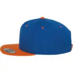 Classic snapbackpet in twee kleuren, royal / orange — productfoto 56