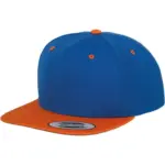 Classic snapbackpet in twee kleuren, royal / orange — productfoto 57