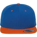 Classic snapbackpet in twee kleuren, royal / orange — productfoto 58