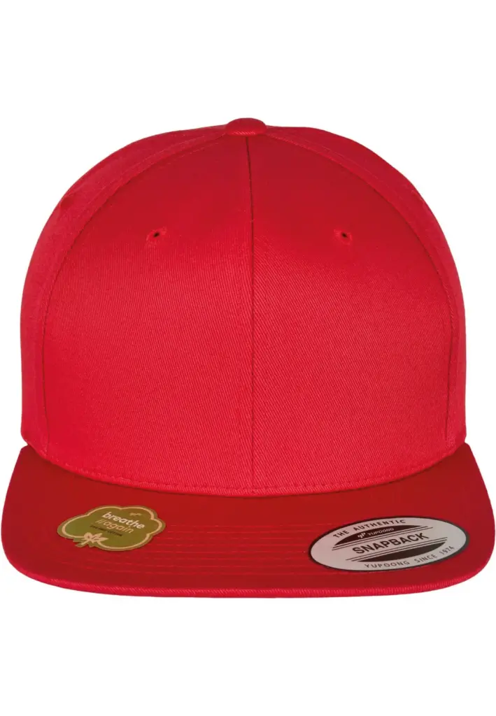 PS_FL6089OC-FC_RED - Hidalgo Snapbackpet van biologisch katoen — productfoto 30