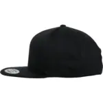 Snapbackpet van biologisch katoen, black — productfoto 4