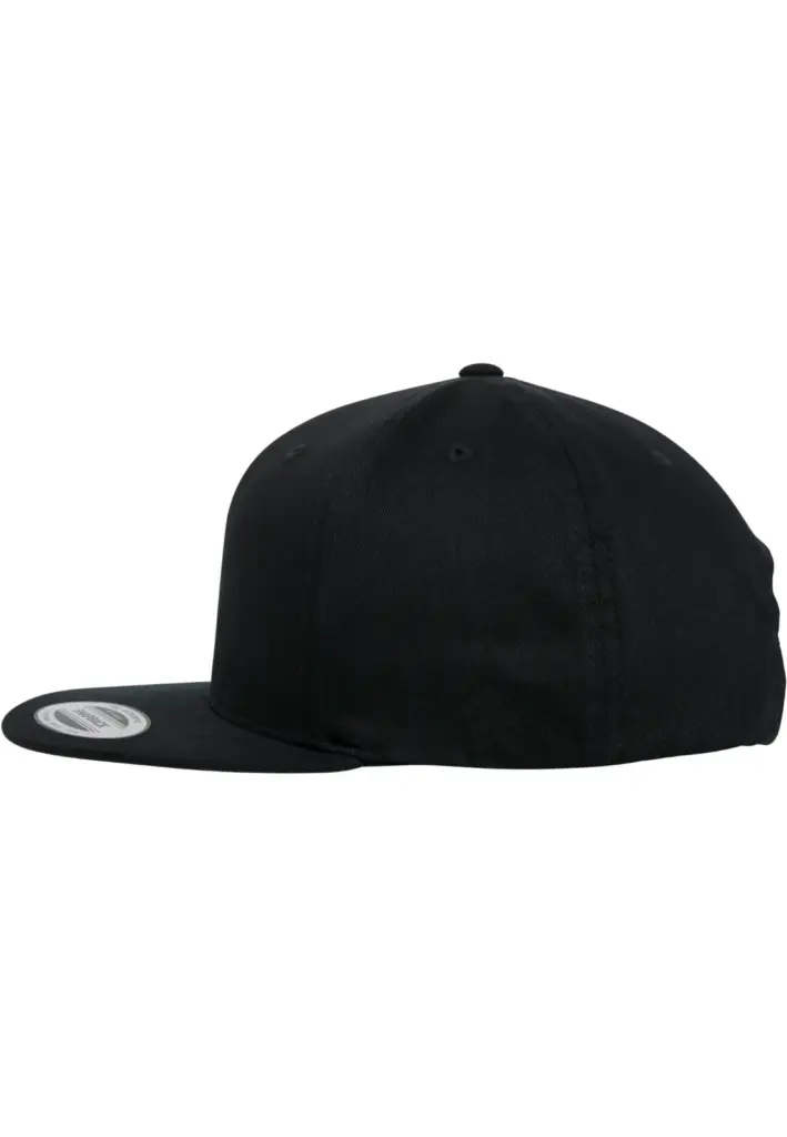 PS_FL6089OC-S_BLACK - Hidalgo Snapbackpet van biologisch katoen, black — productfoto 4
