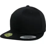 Snapbackpet van biologisch katoen, black — productfoto 5
