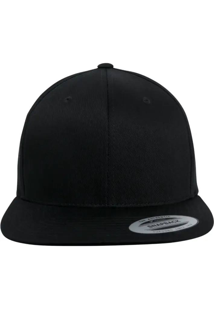 PS_FL6089OC-FC_BLACK - Hidalgo Snapbackpet van biologisch katoen, black — productfoto 6