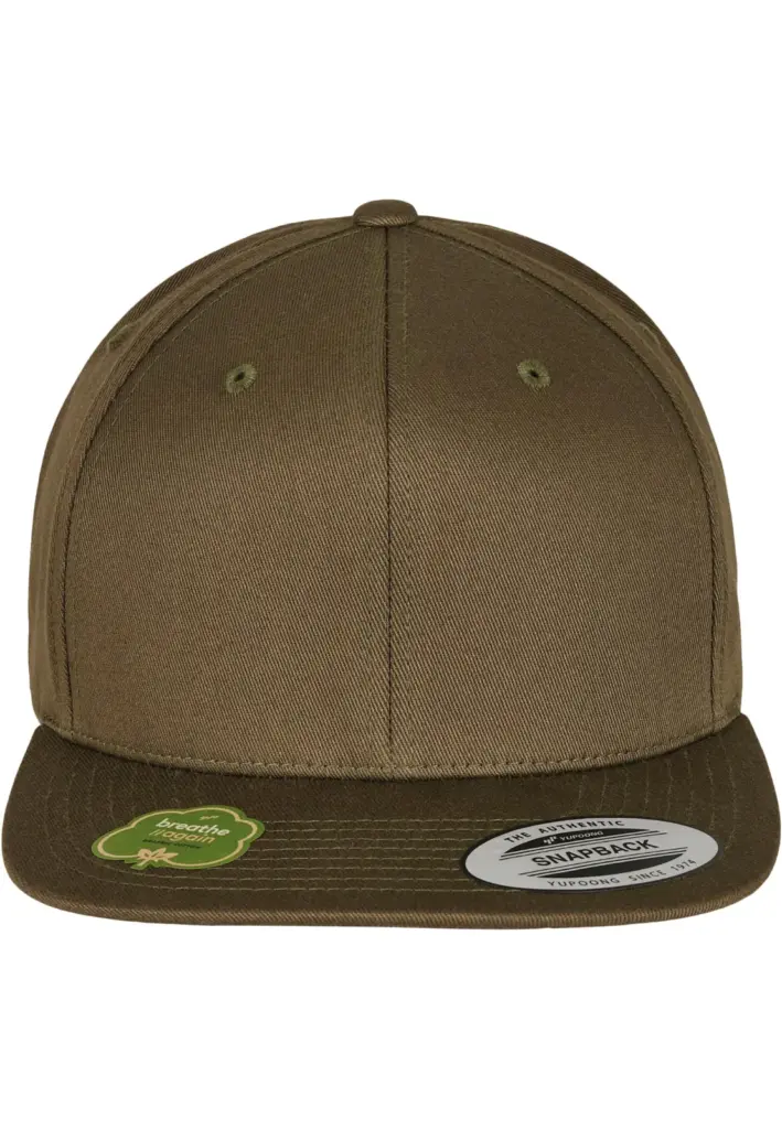 PS_FL6089OC-FC_BURNTOLIVE - Hidalgo Snapbackpet van biologisch katoen, burnt olive — productfoto 10