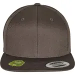 PS_FL6089OC-FC_DARKGREY - Hidalgo Snapbackpet van biologisch katoen, dark grey — productfoto 14