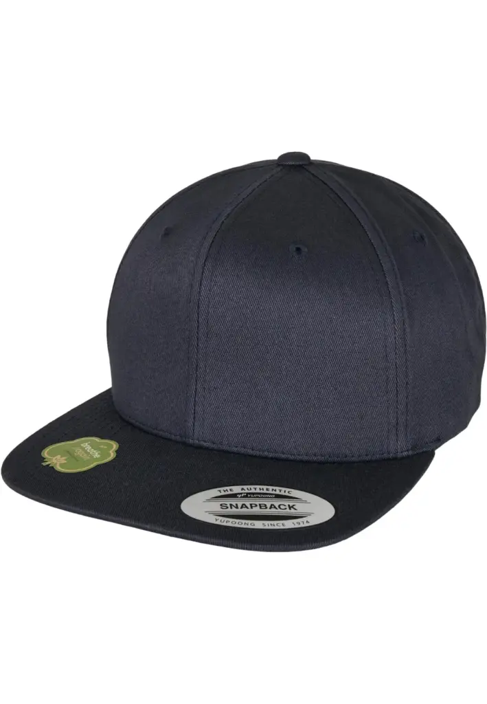PS_FL6089OC-FS_DARKNAVY - Hidalgo Snapbackpet van biologisch katoen, dark navy — productfoto 17