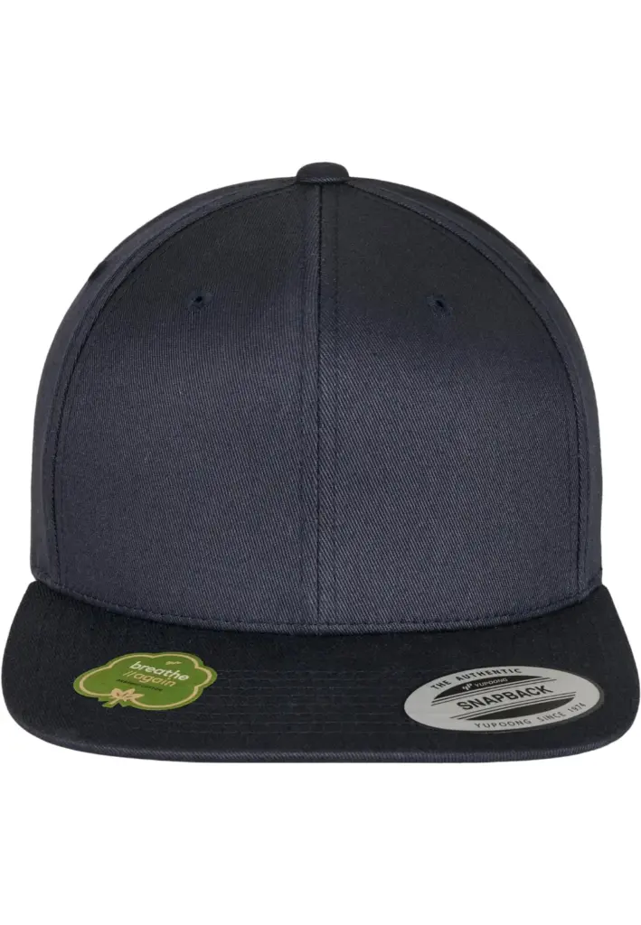 PS_FL6089OC-FC_DARKNAVY - Hidalgo Snapbackpet van biologisch katoen, dark navy — productfoto 18