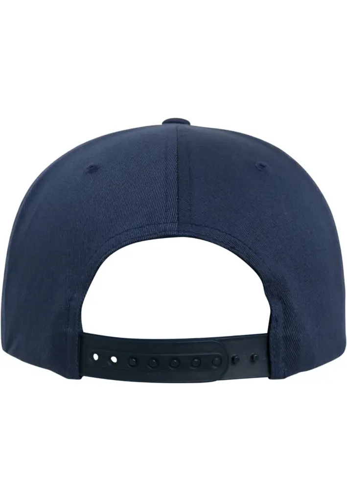PS_FL6089OC-B_NAVY - Hidalgo Snapbackpet van biologisch katoen, navy — productfoto 23