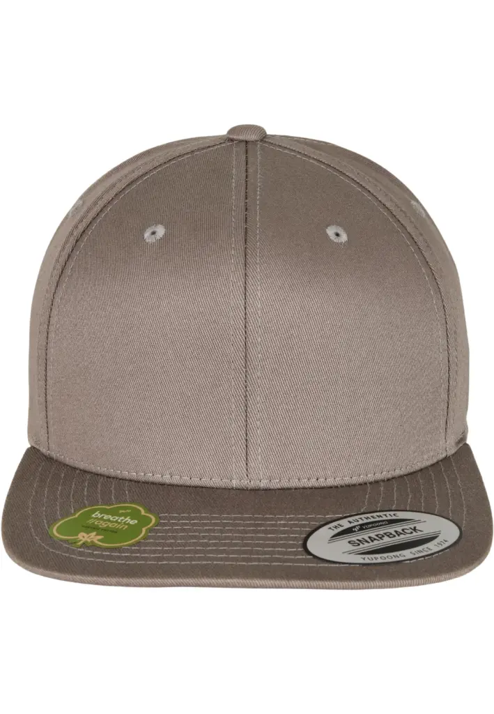 PS_FL6089OC-FC_PALEGREY - Hidalgo Snapbackpet van biologisch katoen, pale grey — productfoto 26
