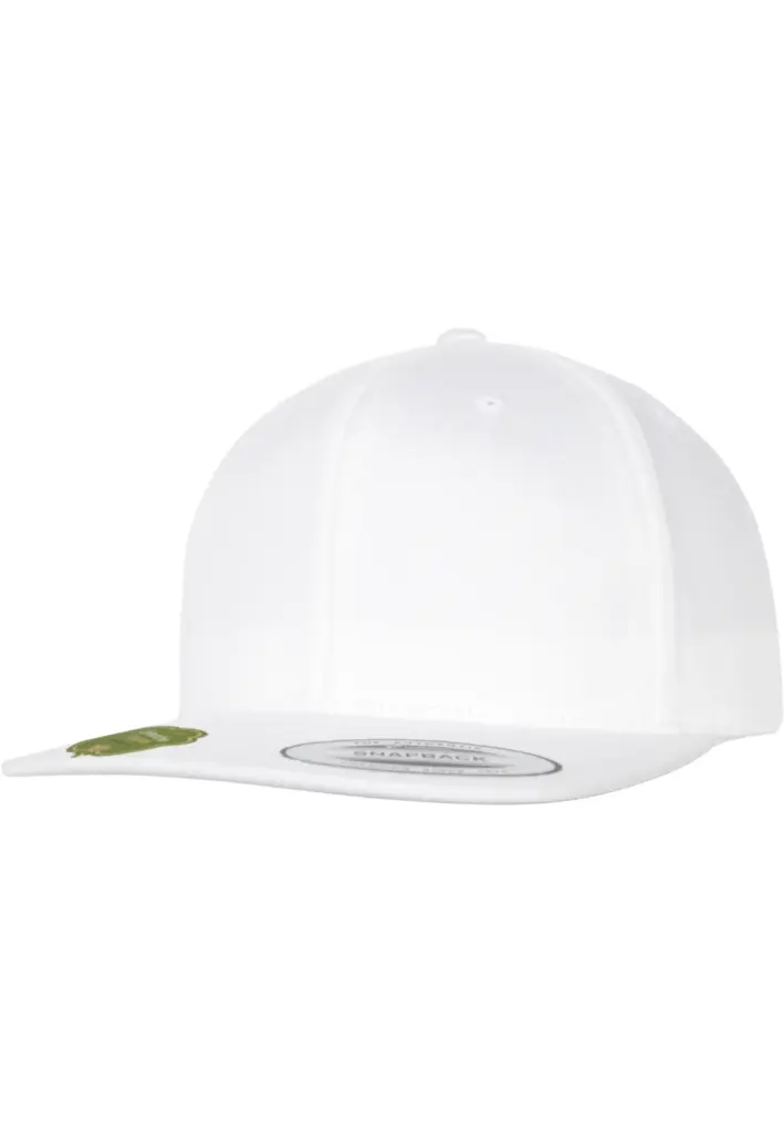 PS_FL6089OC-FS_WHITE - Hidalgo Snapbackpet van biologisch katoen, white — productfoto 33