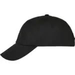 Dad cap in gerecycled katoen, black — productfoto 2