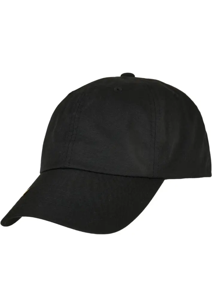 PS_FL6245RP-FS_BLACK - Hidalgo Dad cap in gerecycled katoen, black — productfoto 3