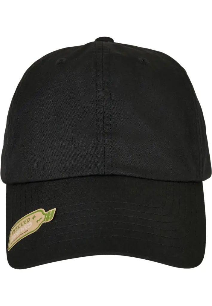 PS_FL6245RP-FC_BLACK - Hidalgo Dad cap in gerecycled katoen, black — productfoto 4