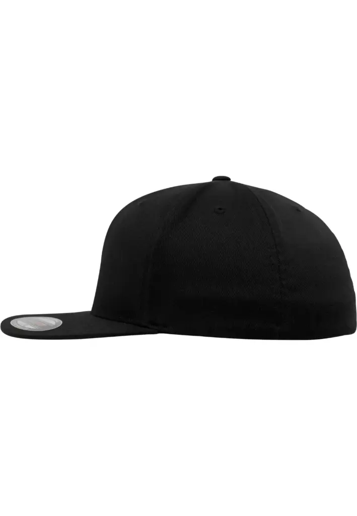 PS_FL6277FV-S_BLACK - Hidalgo-werbeartikel Pet Flexfit platte klep, black — productfoto 2