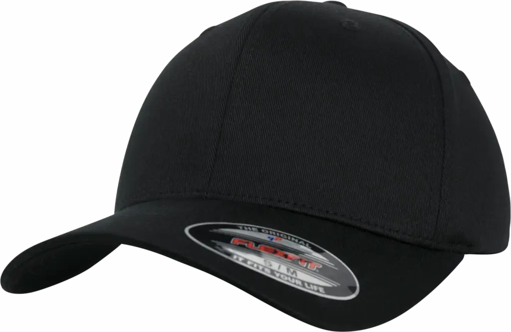 Pet Flexfit van biologisch katoen, black — productfoto 4