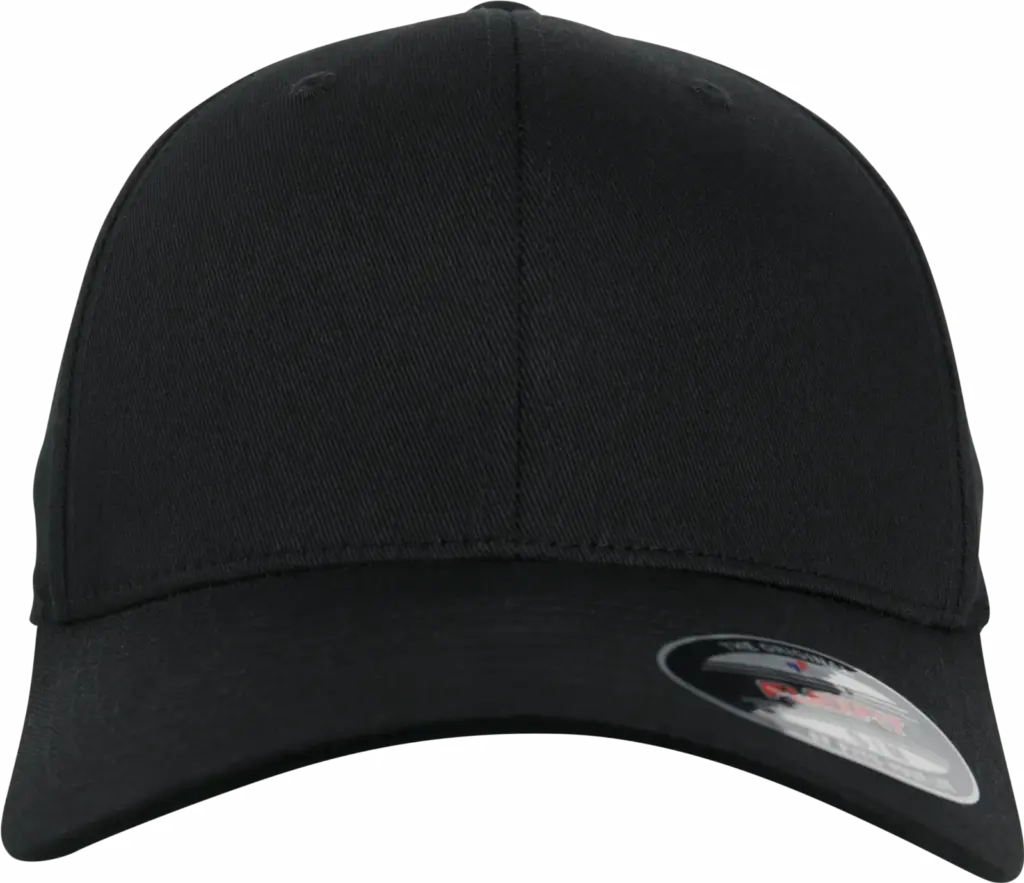 Pet Flexfit van biologisch katoen, black — productfoto 6