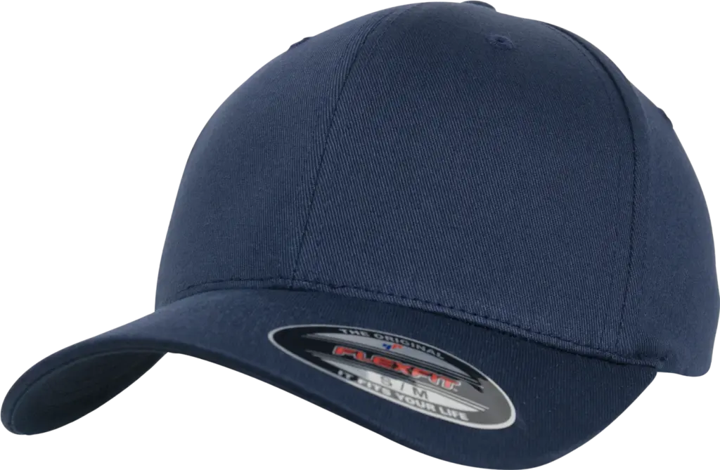 Pet Flexfit van biologisch katoen, navy — productfoto 24
