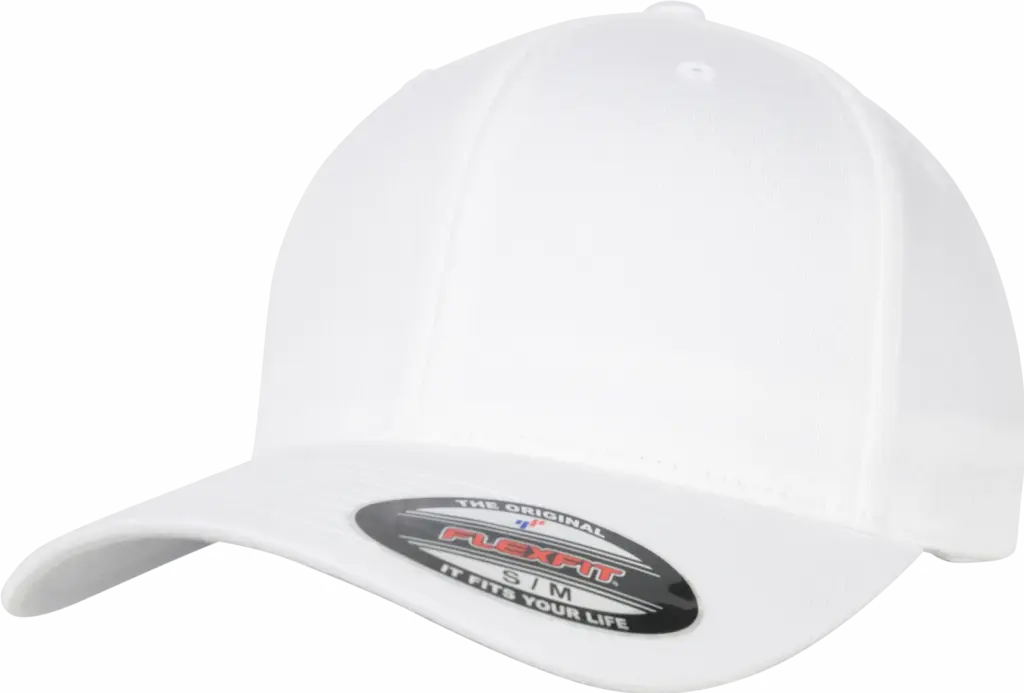Pet Flexfit van biologisch katoen, white — productfoto 39