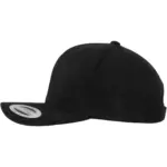 Pet van geborsteld twillkatoen, black — productfoto 3