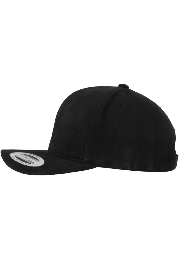 Pet van geborsteld twillkatoen, black — productfoto 3