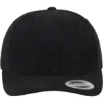 Pet van geborsteld twillkatoen, black — productfoto 5
