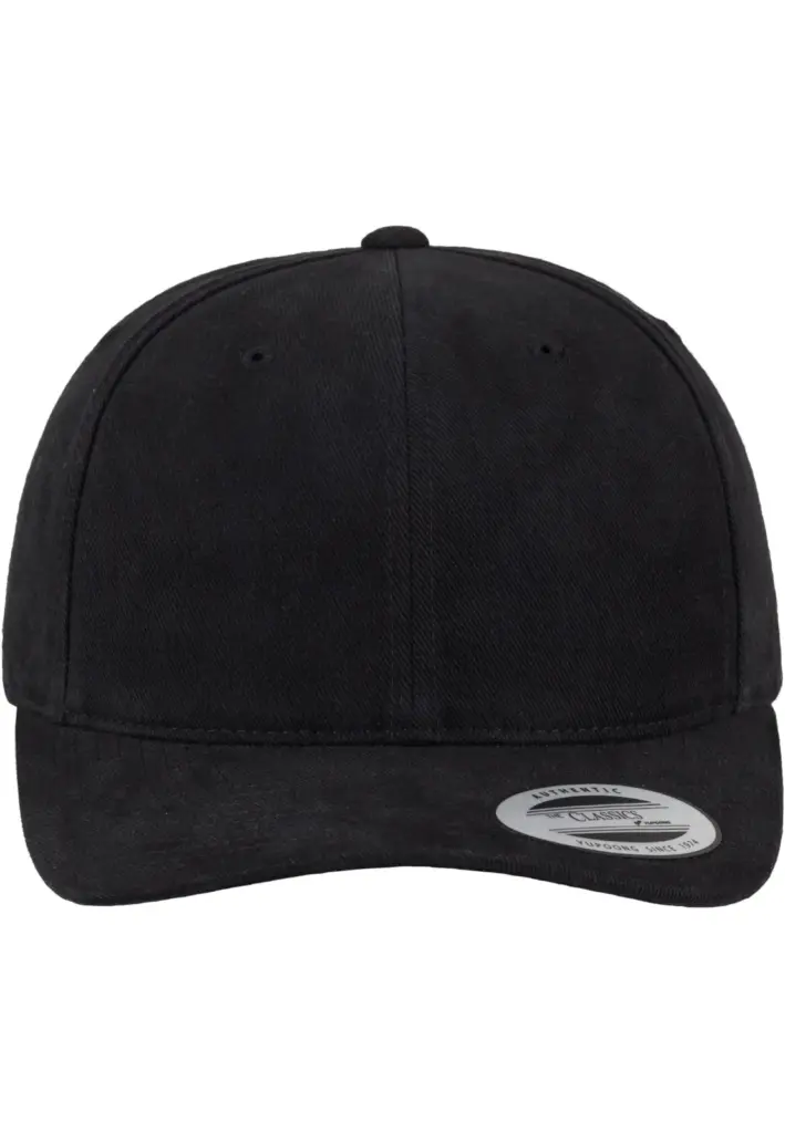 Pet van geborsteld twillkatoen, black — productfoto 5