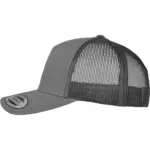 PS_FL6506-S_CHARCOAL - Hidalgo-werbeartikel Retro truckerpet, charcoal — productfoto 6