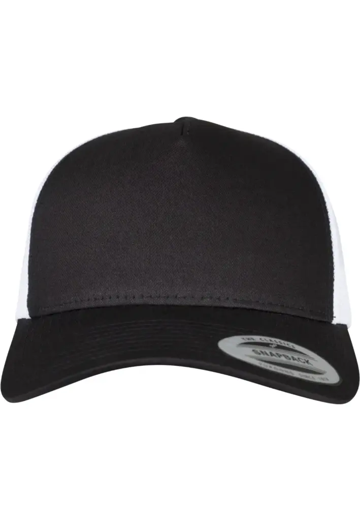 PS_FL6506T-FC_BLACK-WHITE - Hidalgo-werbeartikel Retro truckerpet in twee kleuren, black/white — productfoto 5