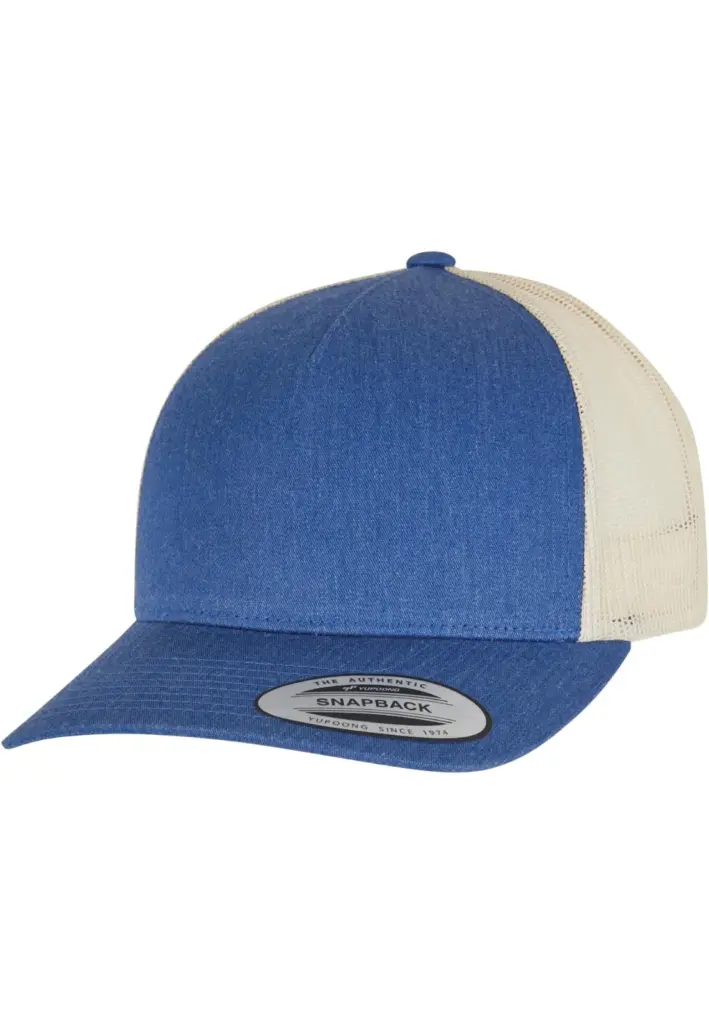 PS_FL6506T-S_BLUE-BEIGE - Hidalgo-werbeartikel Retro truckerpet in twee kleuren, blue / beige — productfoto 7