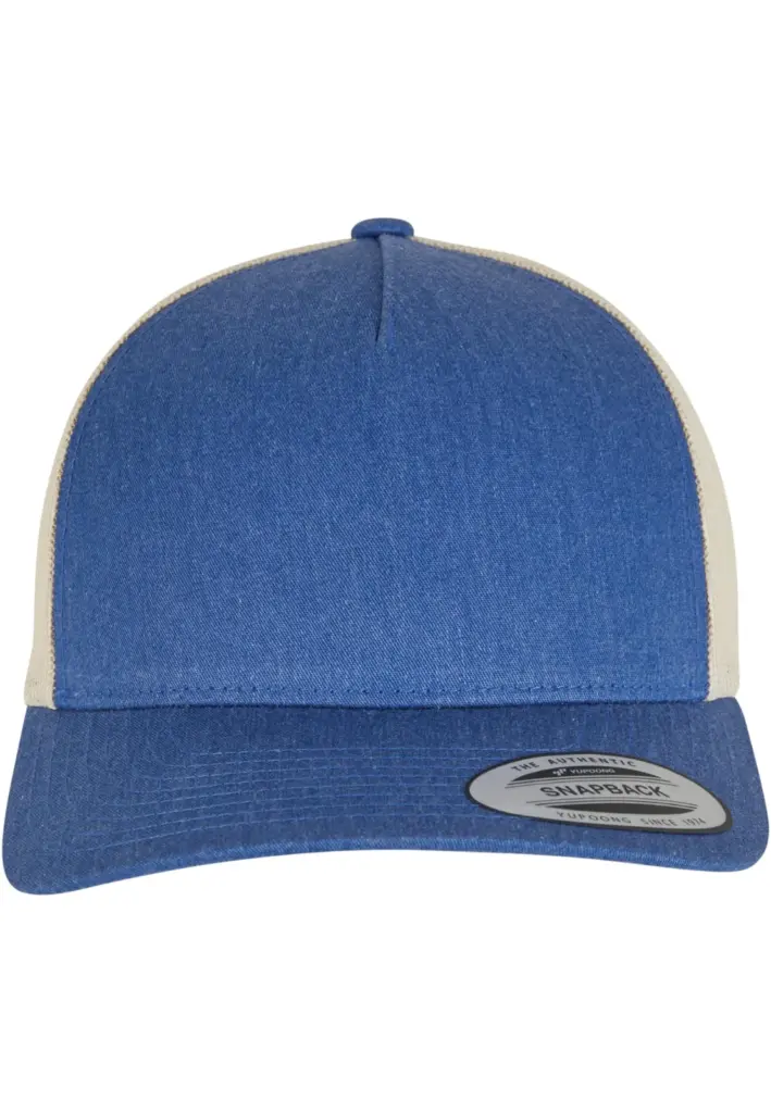 PS_FL6506T_BLUE-BEIGE - Hidalgo-werbeartikel Retro truckerpet in twee kleuren, blue / beige — productfoto 8