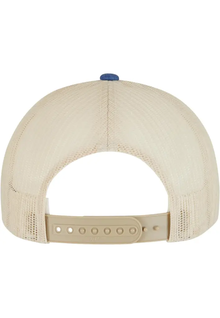 PS_FL6506T-B_BLUE-BEIGE - Hidalgo-werbeartikel Retro truckerpet in twee kleuren, blue / beige — productfoto 9