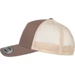 PS_FL6506T-S_BROWN-KHAKI - Hidalgo-werbeartikel Retro truckerpet in twee kleuren, brown / khaki — productfoto 10