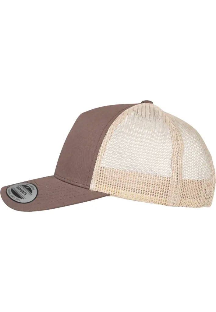 PS_FL6506T-S_BROWN-KHAKI - Hidalgo-werbeartikel Retro truckerpet in twee kleuren, brown / khaki — productfoto 10