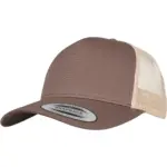 PS_FL6506T-FS_BROWN-KHAKI - Hidalgo-werbeartikel Retro truckerpet in twee kleuren, brown / khaki — productfoto 11