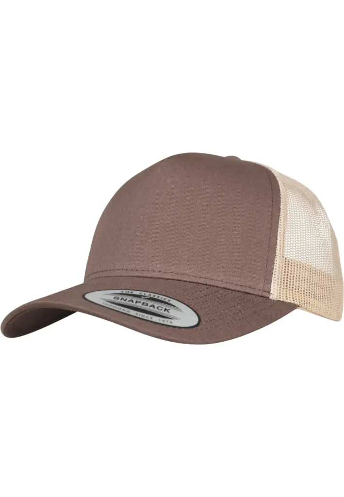 PS_FL6506T-FS_BROWN-KHAKI - Hidalgo-werbeartikel Retro truckerpet in twee kleuren, brown / khaki — productfoto 11