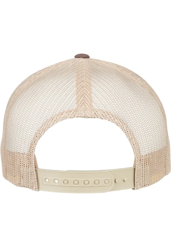 PS_FL6506T-B_BROWN-KHAKI - Hidalgo-werbeartikel Retro truckerpet in twee kleuren, brown / khaki — productfoto 13