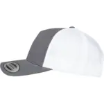 PS_FL6506T-S_CHARCOAL-WHITE - Hidalgo-werbeartikel Retro truckerpet in twee kleuren, charcoal / white — productfoto 14