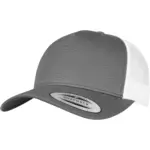 PS_FL6506T-FS_CHARCOAL-WHITE - Hidalgo-werbeartikel Retro truckerpet in twee kleuren, charcoal / white — productfoto 15