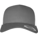 PS_FL6506T-FC_CHARCOAL-WHITE - Hidalgo-werbeartikel Retro truckerpet in twee kleuren, charcoal / white — productfoto 16