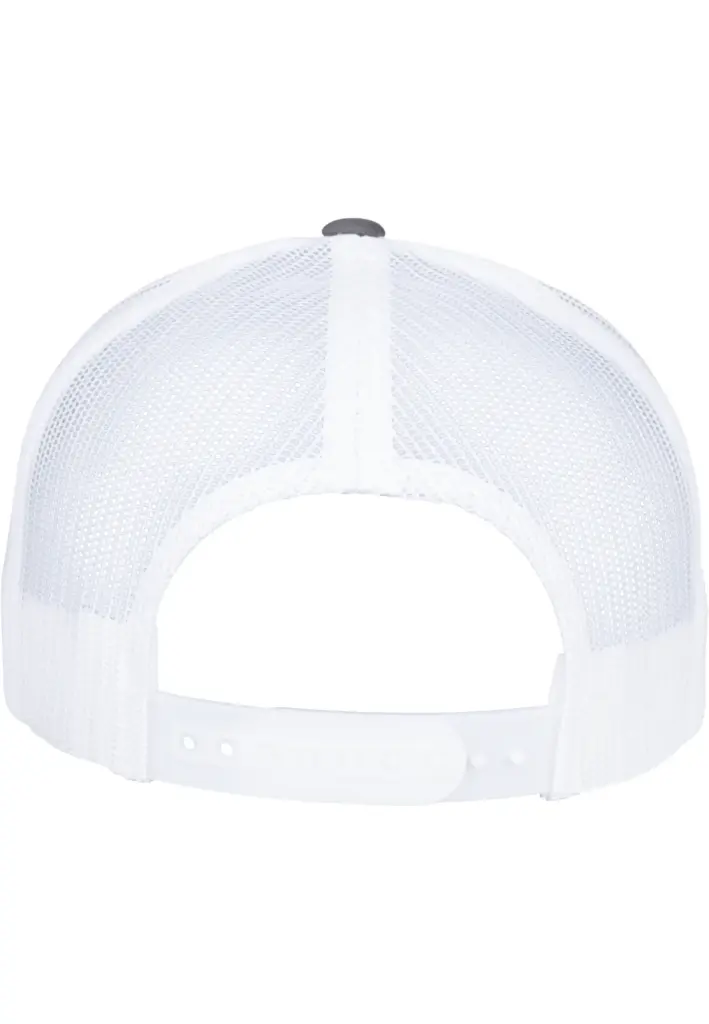 PS_FL6506T-B_CHARCOAL-WHITE - Hidalgo-werbeartikel Retro truckerpet in twee kleuren, charcoal / white — productfoto 17