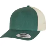 PS_FL6506T-S_GREEN-BEIGE - Hidalgo-werbeartikel Retro truckerpet in twee kleuren, green / beige — productfoto 18