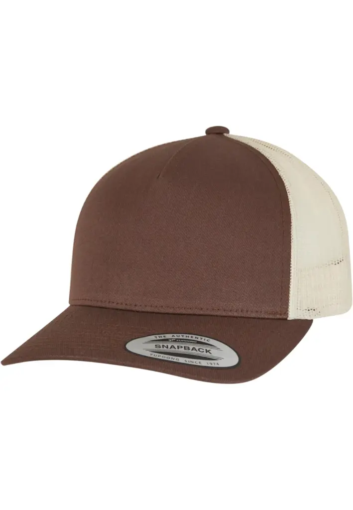 PS_FL6506T-S_MUSTANG-BEIGE - Hidalgo-werbeartikel Retro truckerpet in twee kleuren, mustang / beige — productfoto 21