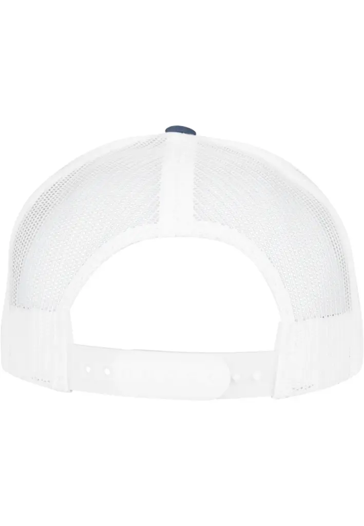 PS_FL6506T-B_NAVY-WHITE - Hidalgo-werbeartikel Retro truckerpet in twee kleuren, navy / white — productfoto 27