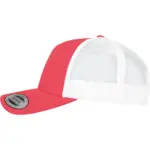 PS_FL6506T-S_RED-WHITE - Hidalgo-werbeartikel Retro truckerpet in twee kleuren, red / white — productfoto 28
